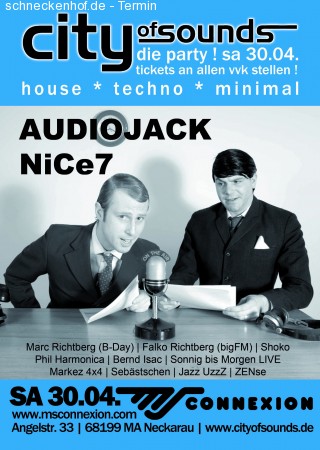 City of Sounds tanzt in den Ma Werbeplakat