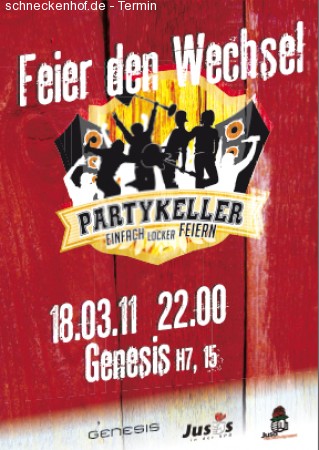 Feier den Wechsel Werbeplakat