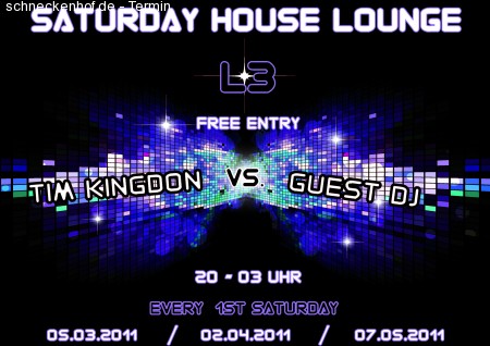 L3 Saturday House Lounge Werbeplakat