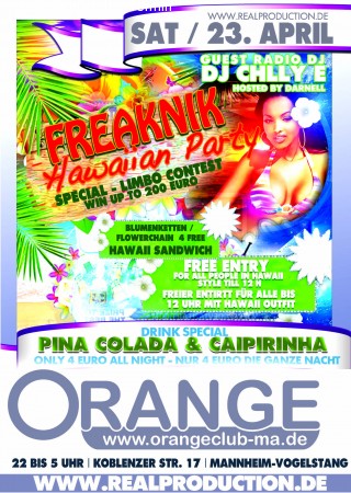 Freaknik Hawaian Party Werbeplakat