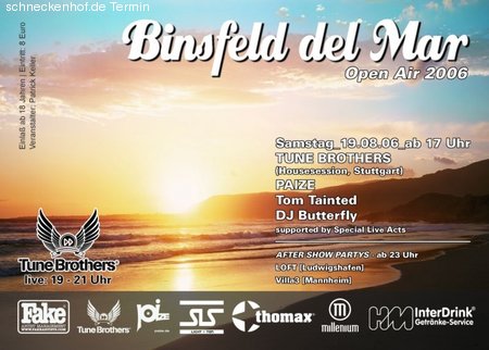 Binsfeld del Mar //F&Auml;LLT AUS// Werbeplakat