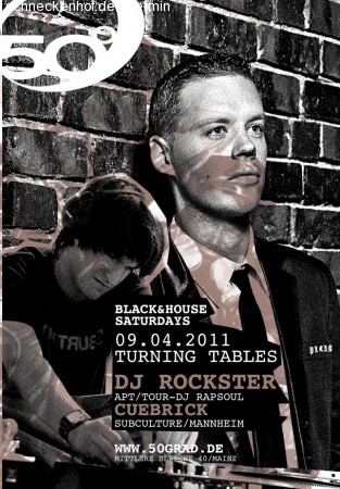 Turning Tables - Black & House Werbeplakat