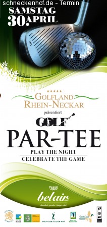 Golf Par-Tee Werbeplakat