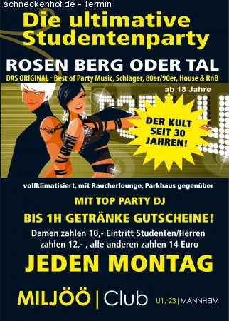 Die ultimative Studentenparty Werbeplakat