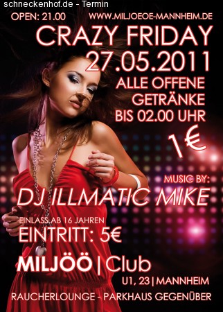 Crazy Friday Werbeplakat