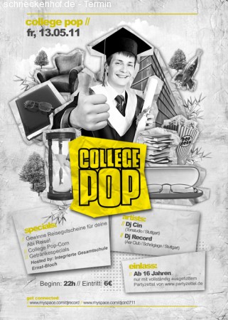 College Pop Werbeplakat