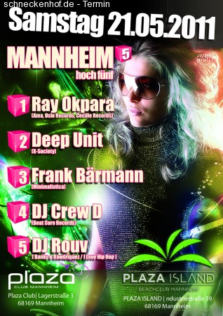 2. Mannheim⁵ hoch5 Werbeplakat