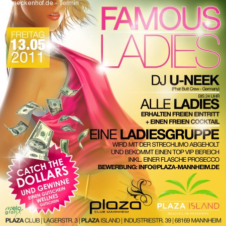 FAMOUS LADIES OPEN AIR Werbeplakat