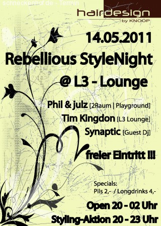 Rebellious StylNight Werbeplakat