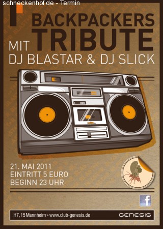 Backpackers Tribute Werbeplakat