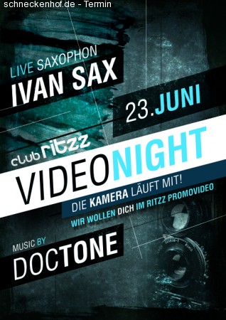 Club Ritzz - Video Night Werbeplakat