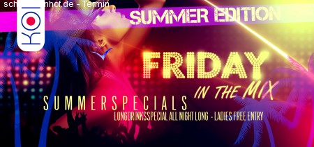 FRIDAY in the MIX - Summer Werbeplakat