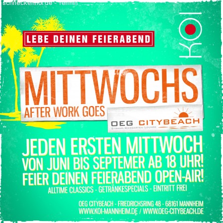 MIttwochs After Work Werbeplakat
