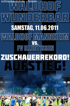 Waldhof Mannheim - Illertissen Werbeplakat