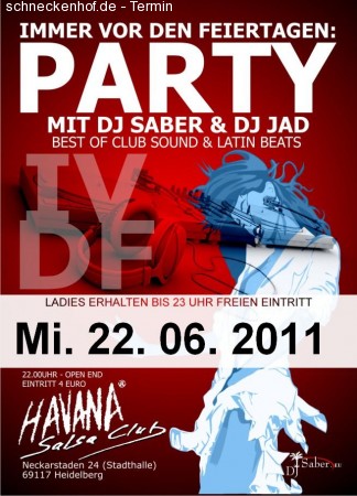 I.V.D.F Party @ Havana Club HD Werbeplakat