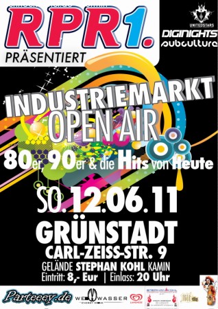 RPR1 Industriemarkt Dance Nigh Werbeplakat