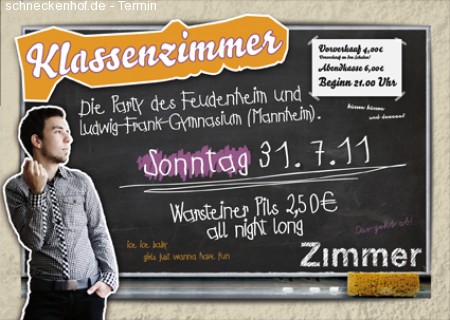 Klassenzimmer Werbeplakat