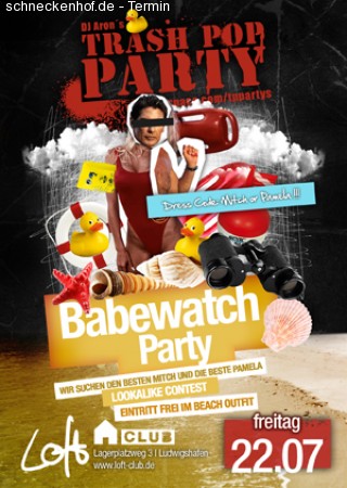 Trash Pop: Babewatch Werbeplakat