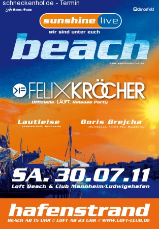 Sunshine live Beach Werbeplakat