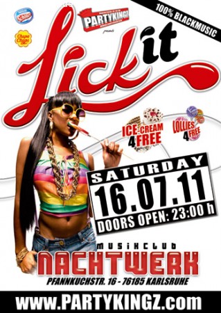 Partykingz Pres. Lick It Werbeplakat