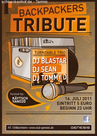 Backpackers Tribute Werbeplakat