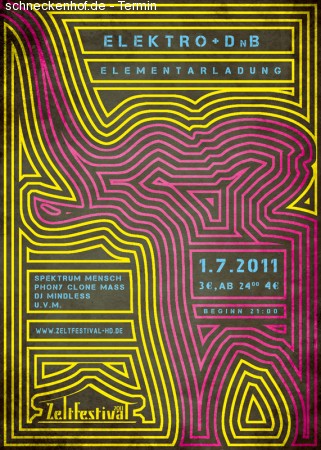 Elektro + DnB Werbeplakat