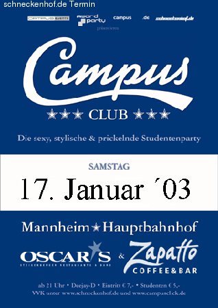 Campus Club IV Werbeplakat