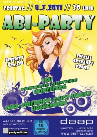 Abi-Party Werbeplakat
