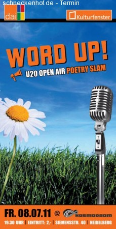 WORD UP! Open Air Werbeplakat