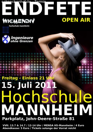 Semesterendfete 2011 Werbeplakat