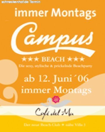 Campus Beach - ENTF&Auml;LLT Werbeplakat