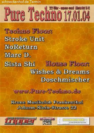 Pure Techno  Werbeplakat