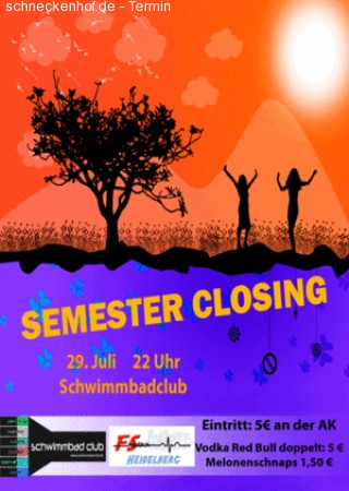 Semesterclosing Mediziner Werbeplakat
