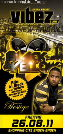 Black & Yellow Werbeplakat