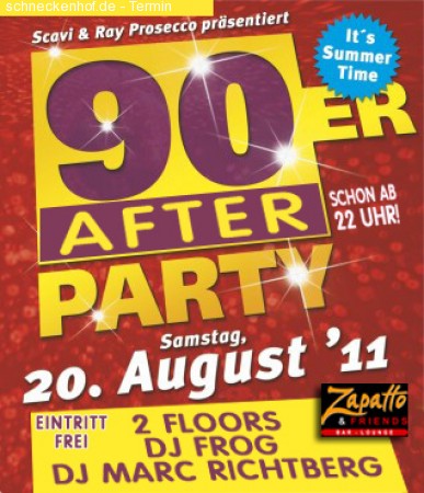 90er after party Werbeplakat