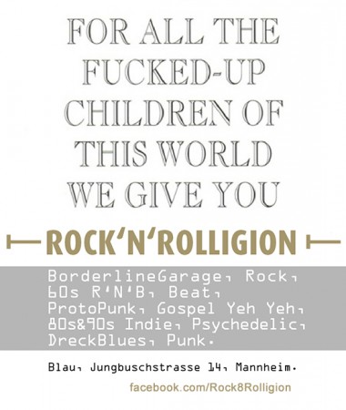 Rock'n'Rolligion Werbeplakat
