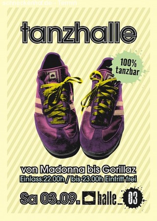 Tanzhalle Werbeplakat