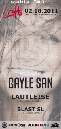 I Loft Techno: Gayle San Werbeplakat