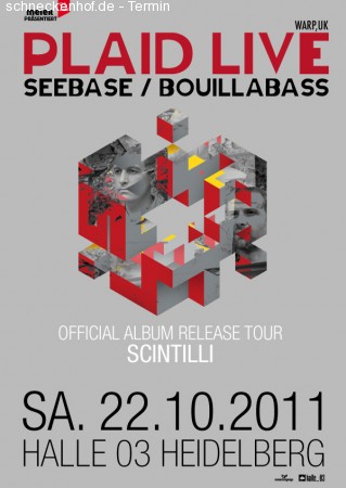PLAID Live @ Halle 03 Werbeplakat