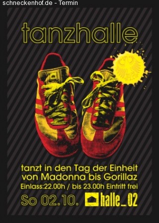 Tanzhalle Werbeplakat