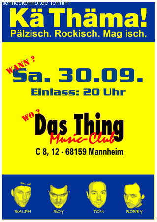 K&Auml; TH&Auml;MA! live Werbeplakat