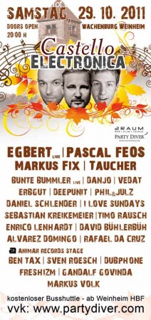 Castello Electronica Werbeplakat