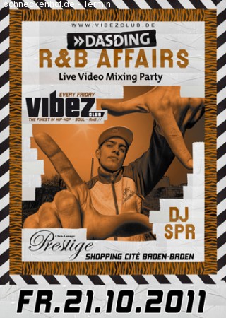DAS DING R&B Affairs Werbeplakat