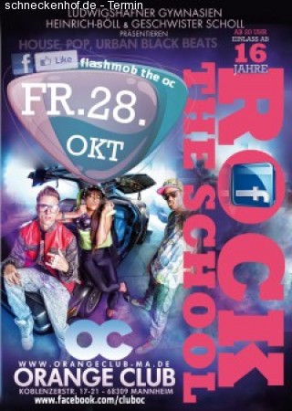 Rock The School Facebook Party Werbeplakat