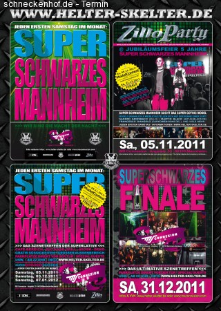 Super Schwarzes Mannheim Werbeplakat