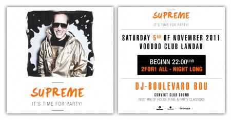 Supreme 2for1 Werbeplakat