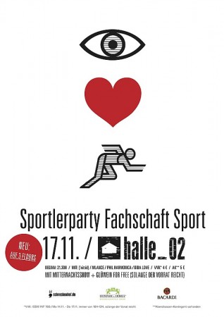 Sportlerparty Werbeplakat