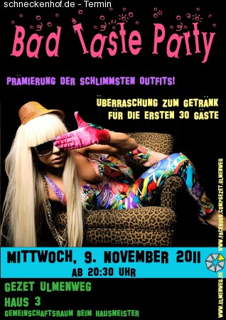 Bad Taste Party Werbeplakat