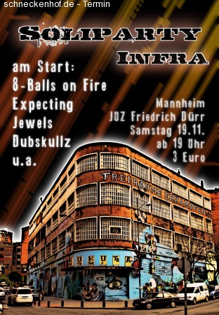 Infra Soliparty Werbeplakat