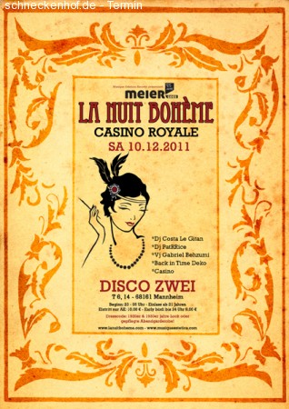 La nuit boheme - Casino Royale Werbeplakat